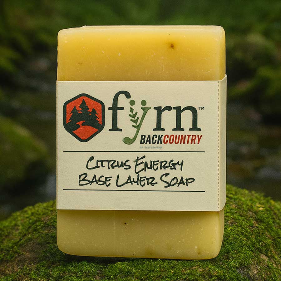 base layer soap for hikers to use that is vegan and mammal free with lemongrass