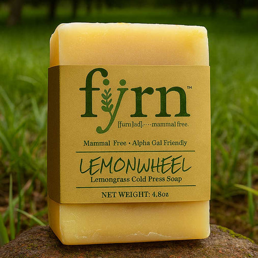 lemongrass bar soap that is vegan and mammal free